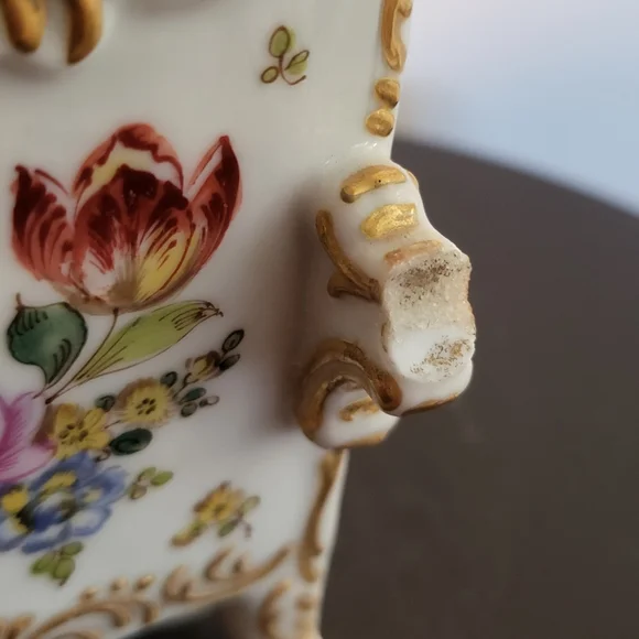 Bourdois & Bloch Antique Porcelain Lady in a Sedan Chair 7" - Picture 10 of 12